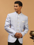 Men's Lavender Silk Blend Woven Jodhpuri